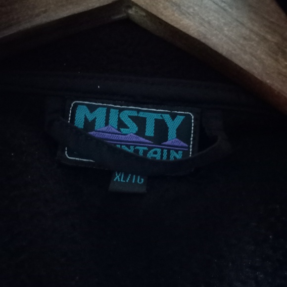 Misty Mountain Black Fleece Jacket- Men's-SZ XL - Picture 5 of 6